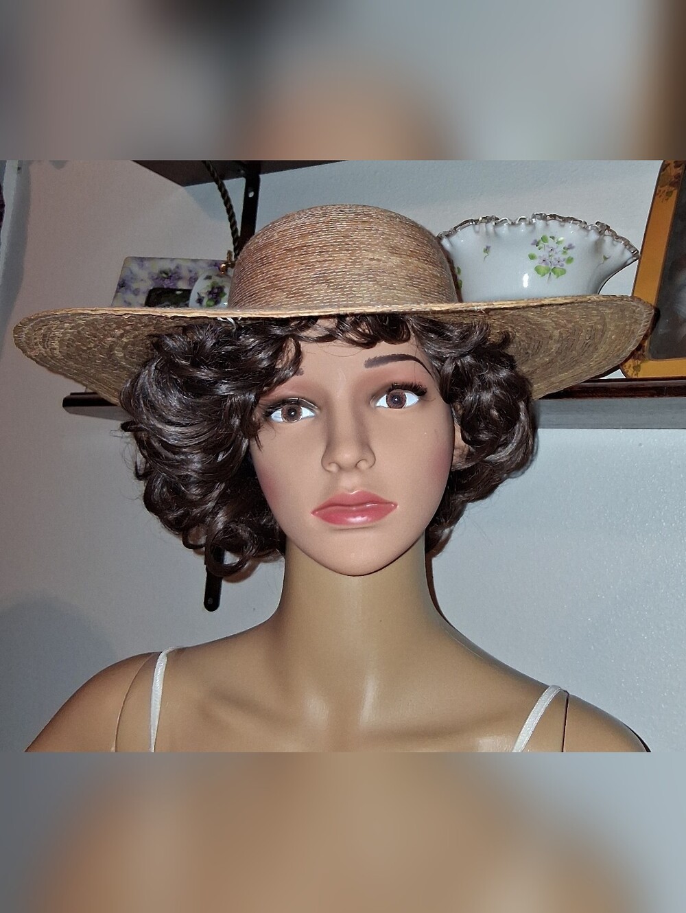 Woven Palm Fiber Wide Brim Sun Hat